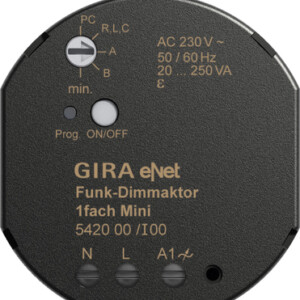 GIRA Wl Dimm Act  1-G Mini 20 - 250 Va Gira Enet