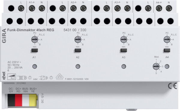 GIRA Wl Dimm Act  4-G Dra Gira Enet