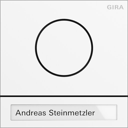 GIRA Door St Mod  System 106 Traffic White(Lac )