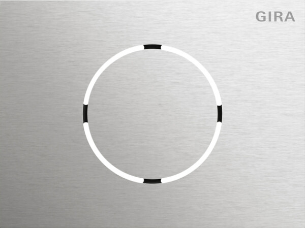 GIRA Front Pl  Door St Mod  System 106 Stainl Steel V4A