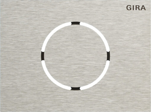 GIRA Front Pl  Door St Mod  System 106 Stainl Steel
