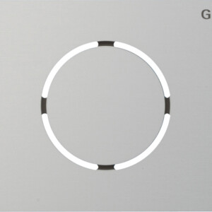 GIRA Front Pl  Door St Mod  System 106 Alum