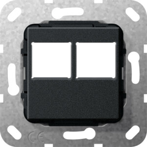 GIRA Mj 2-G Lexcom Jack Cover Black