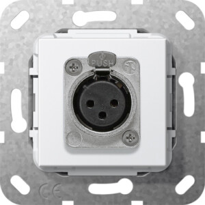 GIRA Xlr Jack D-Series Insert P White