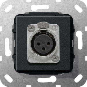 GIRA Xlr Jack D-Series Insert Black M