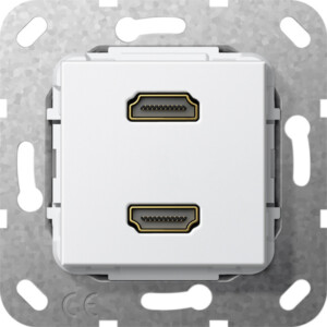 GIRA Hdmi 2-G G-Ch Insert P White