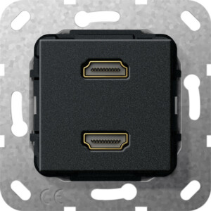 GIRA Hdmi 2-G G-Ch Insert Black M