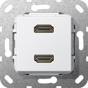 GIRA Hdmi 2-G Break Cab  Insert P White
