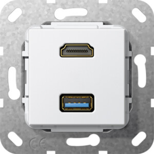 GIRA Hdmi Usb 3 0 A G-Ch Insert P White