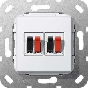 GIRA Speaker Conn  2-G Insert P White