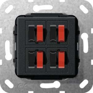 GIRA Speaker Conn  4-G Insert Black M