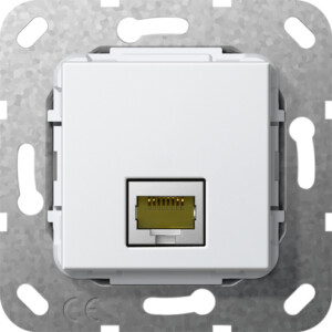 GIRA Mj Rj45 Cat 6A 10 Gbit G-Ch Insert P White