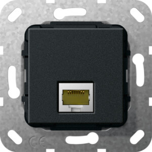 GIRA Mj Rj45 Cat 6A 10 Gbit Insert Black M