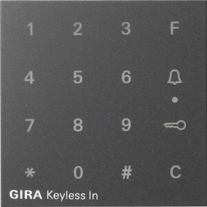 GIRA Top Keypad System 55 Anthra