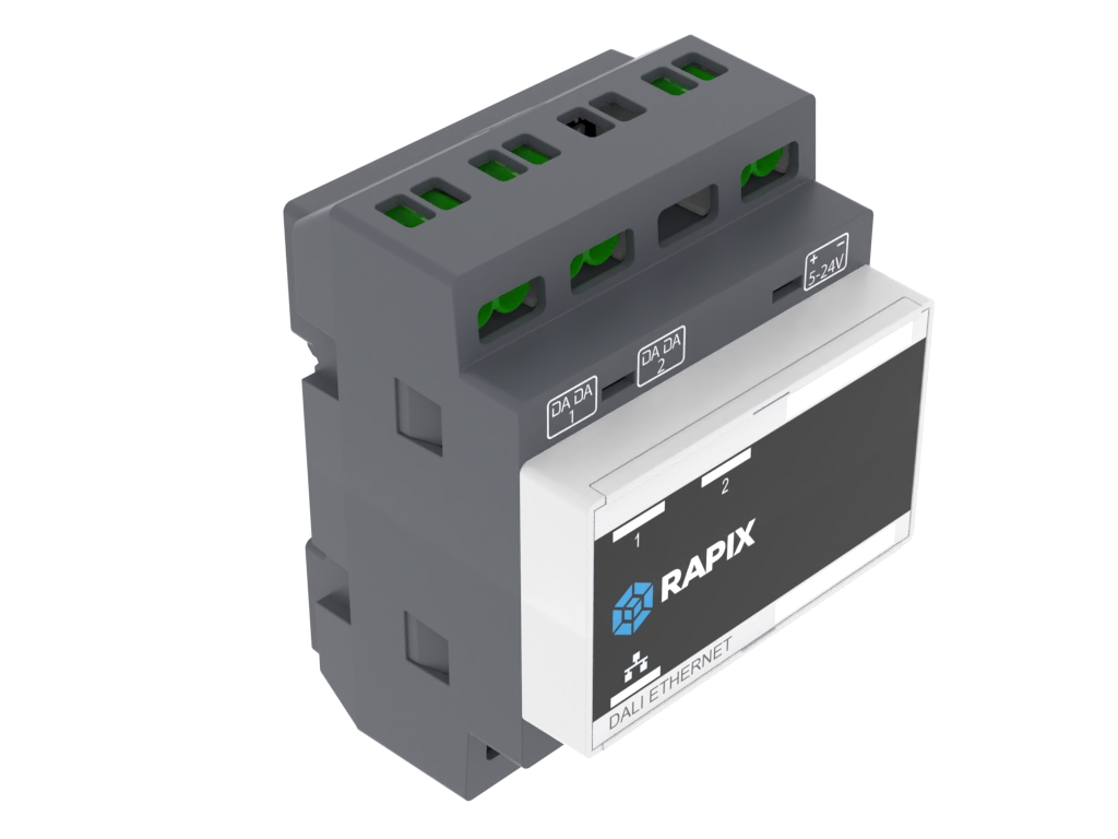 RAPIX DALI Ethernet Interface (EDID) - 2 DALI Lines - (Does not include DC Switch Mode Power Supply) - Image 7