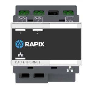 RAPIX DALI Ethernet Interface (EDID) - 2 DALI Lines - (Does not include DC Switch Mode Power Supply)