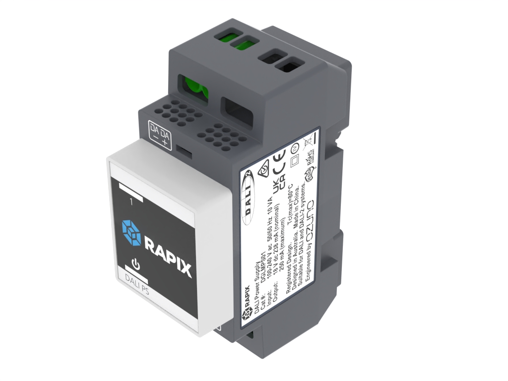 RAPIX DALI-2 Power Supply 1 Line 238mA nominal DIN mount - Image 2