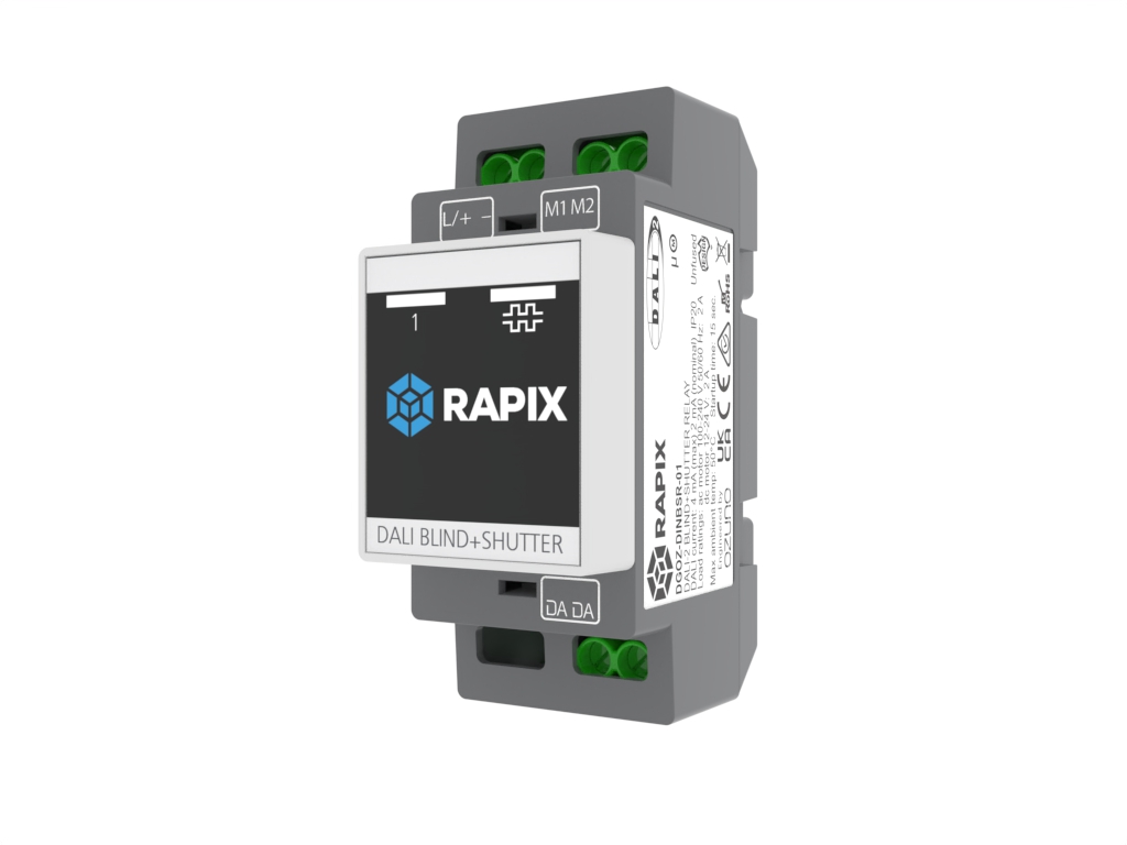 RAPIX DALI-2 DIN Blind and Shutter Relay - suitable for blind/curtain/shutter motors, AC and DC (New Product) (Available June 2023) - Image 3