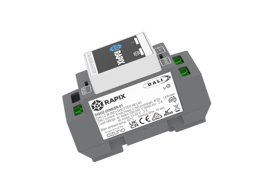 RAPIX DALI-2 DIN Blind and Shutter Relay - suitable for blind/curtain/shutter motors, AC and DC (New Product) (Available June 2023) - Image 5