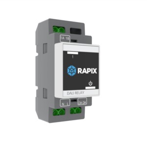 RAPIX DALI-2 One Channel DIN Relay - 12Amp