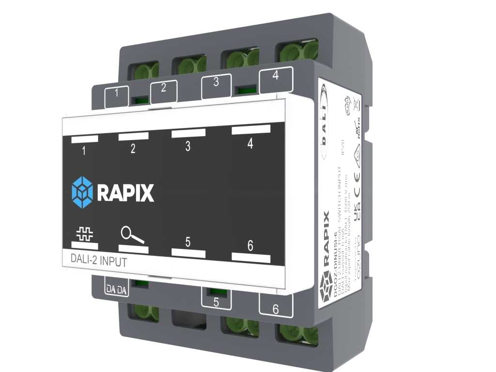 DALI-2 DIN Rail - Universal Switch Input module for inputs (Momentary switch, Toggle switch, or Dry Contact Motion Sensor) - Image 3