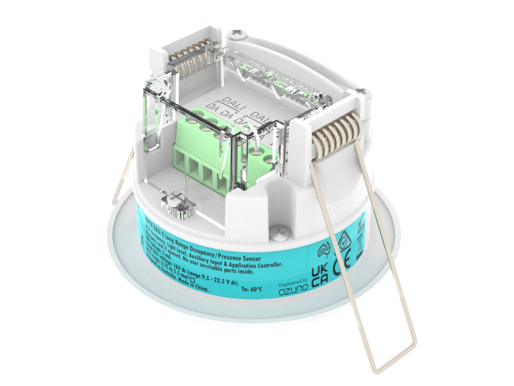 RAPIX DALI-2 LONG RANGE Occupancy and Light Level Sensor - Includes dry contact input - White - Image 5