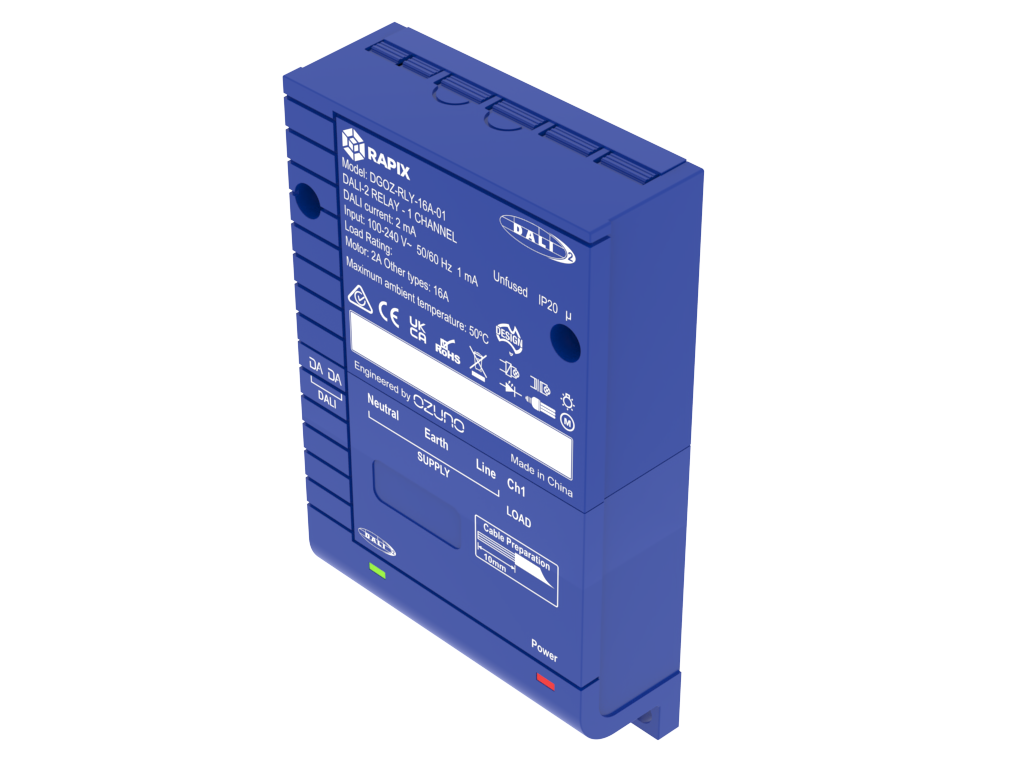 RAPIX DALI-2 One Channel Relay, 16Amp Inductive relay - Image 4