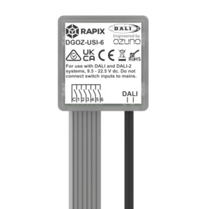 DALI-2 Universal Switch Input module for inputs (Momentary switch, Toggle switch, or Dry Contact Motion Sensor)