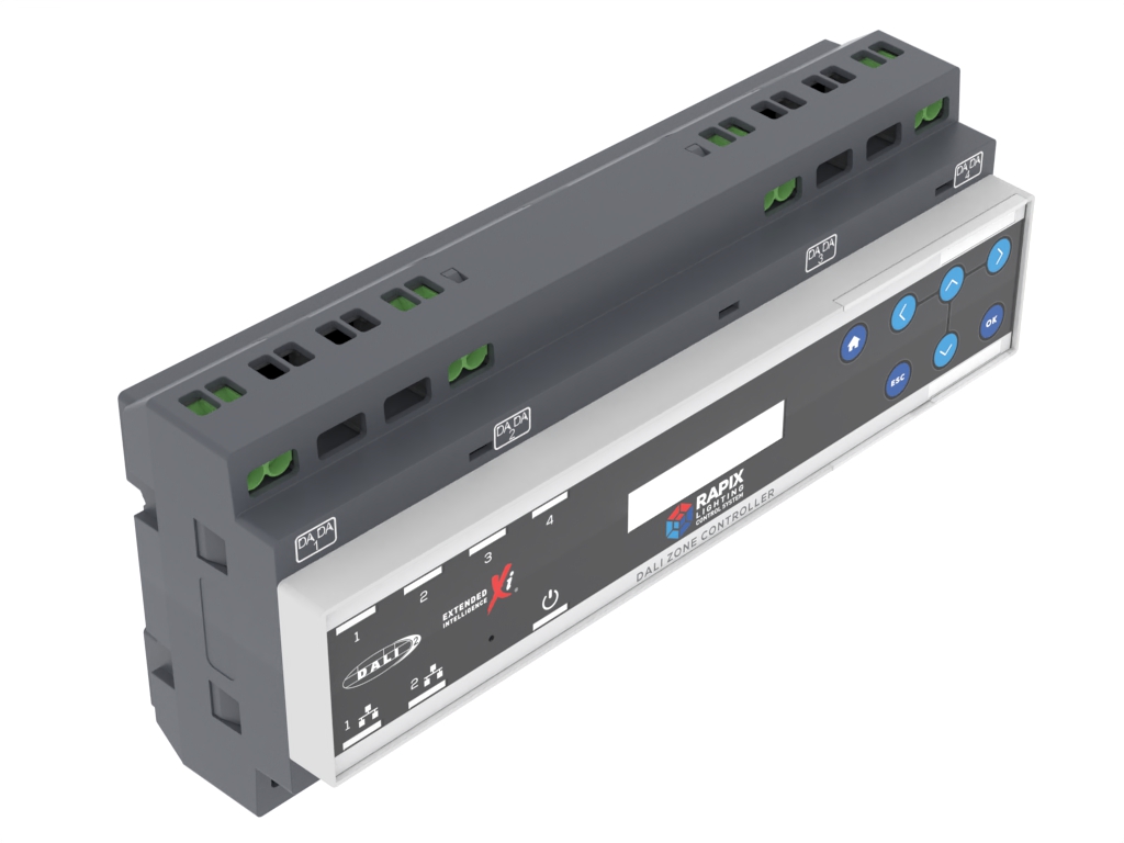 RAPIX LCS Zone Controller - 4 DALI Lines, Dual Ethernet, LCD Screen (Does not include DC Switch Mode Power Supply) - Image 7
