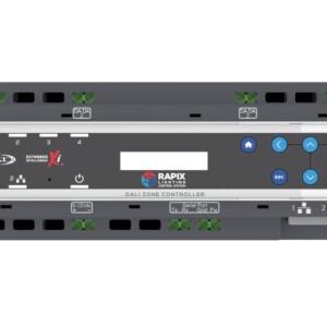 RAPIX LCS Zone Controller - 4 DALI Lines, Dual Ethernet, LCD Screen (Does not include DC Switch Mode Power Supply)