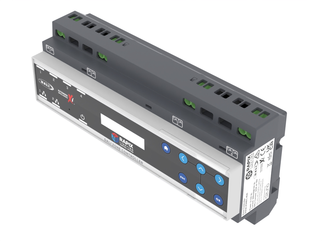 RAPIX LCS Zone Controller - 4 DALI Lines, Dual Ethernet, LCD Screen (Does not include DC Switch Mode Power Supply) - Image 5
