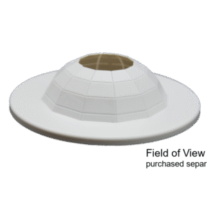 Optional Field of View mask to mask sensor detection area. Suits normal and long range. (White) - BAG 10 pcs