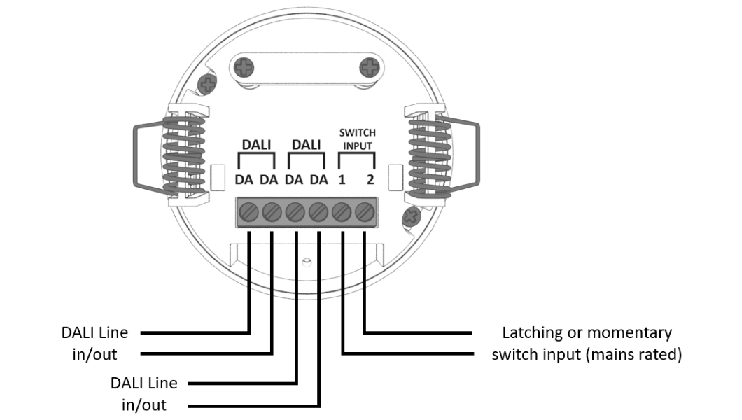 RAPIX DALI-2 Occupancy and Light Level Sensor - Includes dry contact input - Black - Image 2