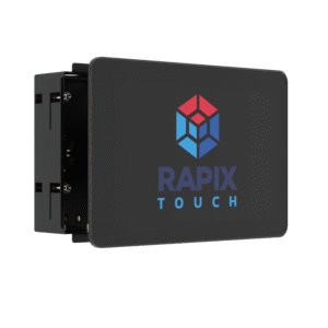 RAPIX LCD 10 inch Touch Sceen (Black) - Capacitive Touch, Multiple Pages, With RAPIX TOUCH pre-installed, includes plasterboard wall mounting enclosure