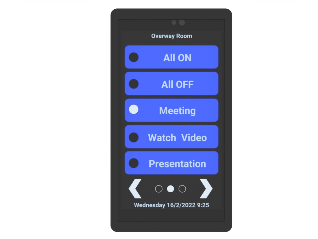 RAPIX LCD 5 inch Touch Panel (Black) - Capacitive Touch, Multiple Pages, Proximity Sensor