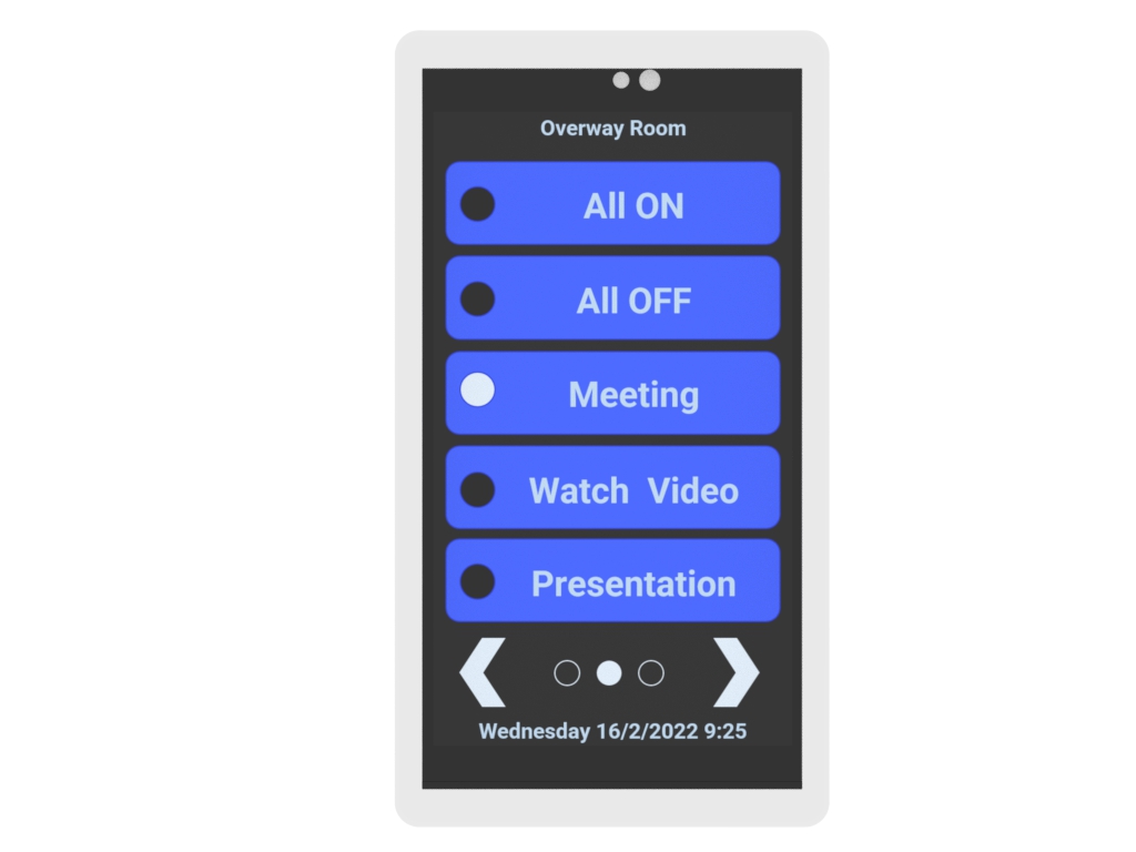 RAPIX LCD 5 inch Touch Panel (White) - Capacitive Touch, Multiple Pages, Proximity Sensor